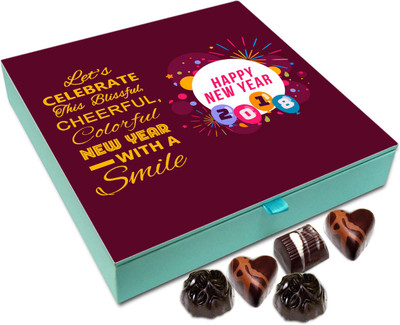 Chocholik New Year Gift Box - Lets Celebrate New Year With Smile Chocolate Box - 9pc Truffles(108 g)
Chocholik New Year Gift Box - Lets Celebrate New Year With Smile Chocolate Box - 9pc Truffles(108 g)