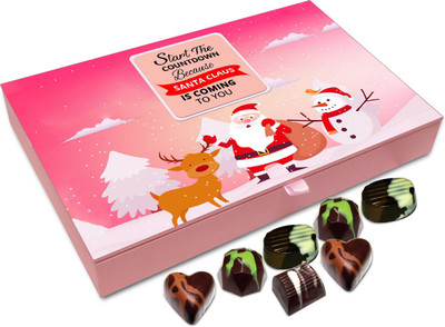 Chocholik Christmas Gift Box - Start The Countdown Because Santa Is Coming Chocolate Box - 12pc Truffles(144 g)
Chocholik Christmas Gift Box - Start The Countdown Because Santa Is Coming Chocolate Box - 12pc Truffles(144 g)
