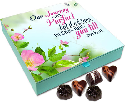 Chocholik Gift Box - Our Journey Isn't Perfect But Still Its Ours Chocolate Box - 9pc Truffles(108 g)
Chocholik Gift Box - Our Journey Isn't Perfect But Still Its Ours Chocolate Box - 9pc Truffles(108 g)