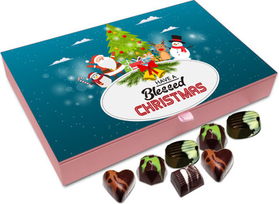 Chocholik Christmas Gift Box - Have A Blessed Christmas Chocolate Box - 12pc Truffles(144 g)
Chocholik Christmas Gift Box - Have A Blessed Christmas Chocolate Box - 12pc Truffles(144 g)