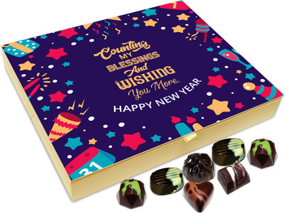 Chocholik New Year Gift Box - Count My Blessing In Wishing You Happy New Year Chocolate Box - 20pc Truffles(240 g)
Chocholik New Year Gift Box - Count My Blessing In Wishing You Happy New Year Chocolate Box - 20pc Truffles(240 g)