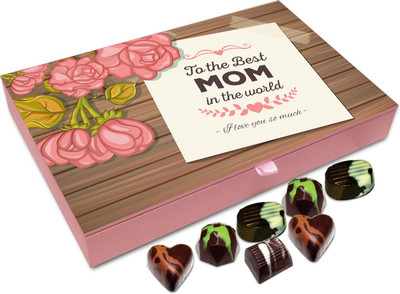 Chocholik Gift Box - To The Best Mom In The World I Love You Very Much Chocolate Box - 12pc Truffles(144 g)
Chocholik Gift Box - To The Best Mom In The World I Love You Very Much Chocolate Box - 12pc Truffles(144 g)