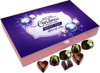 Chocholik Christmas Gift Box - May The Christmas Festival Brings You Lots Of Joy Chocolate Box - 12pc Truffles(144 g)
Chocholik Christmas Gift Box - May The Christmas Festival Brings You Lots Of Joy Chocolate Box - 12pc Truffles(144 g)