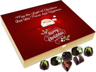 Chocholik Christmas Gift Box - May The Light Of Christmas Give You Peace And Happiness Chocolate Box - 20pc Truffles(240 g)
Chocholik Christmas Gift Box - May The Light Of Christmas Give You Peace And Happiness Chocolate Box - 20pc Truffles(240 g)