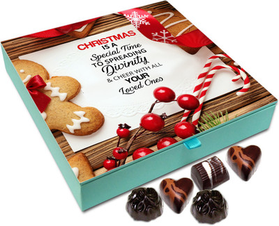 Chocholik Christmas Gift Box - Christmas Is A Time To Spread Divinity Chocolate Box - 9pc Truffles(108 g)
Chocholik Christmas Gift Box - Christmas Is A Time To Spread Divinity Chocolate Box - 9pc Truffles(108 g)