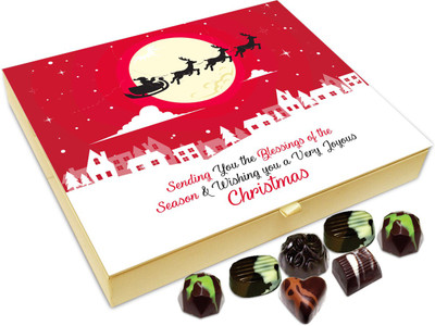 Chocholik Christmas Gift Box - Sending You The Blessing Of The Season On Christmas Chocolate Box - 20pc Truffles(240 g)
Chocholik Christmas Gift Box - Sending You The Blessing Of The Season On Christmas Chocolate Box - 20pc Truffles(240 g)