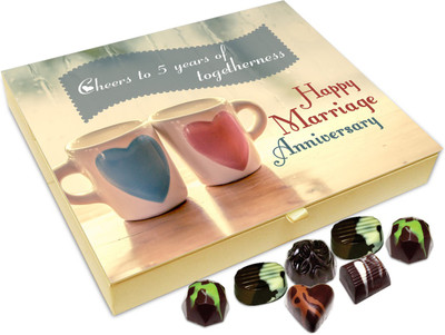 Chocholik Gift Box - Cheers To Five Years Of Togetherness Chocolate Box - 20pc Truffles(240 g)
Chocholik Gift Box - Cheers To Five Years Of Togetherness Chocolate Box - 20pc Truffles(240 g)