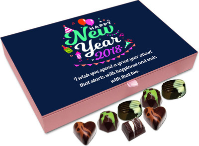 Chocholik New Year Gift Box - I Wish You Have A Great Year Ahead Chocolate Box - 12pc Truffles(144 g)
Chocholik New Year Gift Box - I Wish You Have A Great Year Ahead Chocolate Box - 12pc Truffles(144 g)