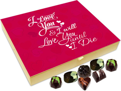 Chocholik Gift Box - I Will Love You until I Die Chocolate Box - 20pc Truffles(240 g)
Chocholik Gift Box - I Will Love You until I Die Chocolate Box - 20pc Truffles(240 g)