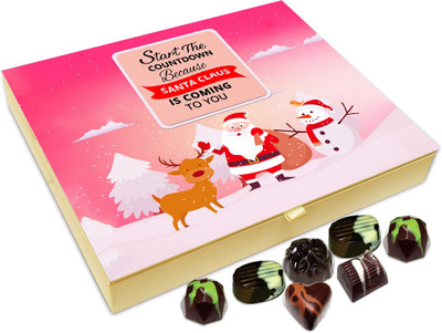 Chocholik Christmas Gift Box - Start The Countdown Because Santa Is Coming Chocolate Box - 20pc Truffles(240 g)
Chocholik Christmas Gift Box - Start The Countdown Because Santa Is Coming Chocolate Box - 20pc Truffles(240 g)