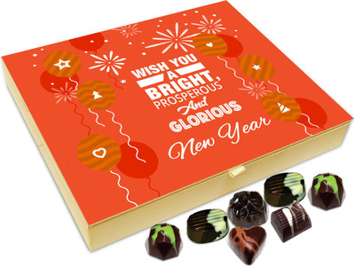 Chocholik New Year Gift Box - Wishing You A Bright And Prosperous New Year Chocolate Box - 20pc Truffles(240 g)
Chocholik New Year Gift Box - Wishing You A Bright And Prosperous New Year Chocolate Box - 20pc Truffles(240 g)