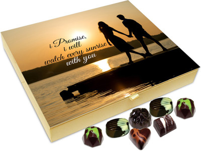 Chocholik Gift Box - I Promise I Will Watch Every Sunrise With You Chocolate Box - 20pc Truffles(240 g)
Chocholik Gift Box - I Promise I Will Watch Every Sunrise With You Chocolate Box - 20pc Truffles(240 g)