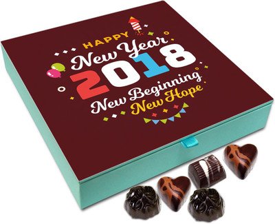 Chocholik New Year Gift Box - Happy New Year 2018 Chocolate Box - 9pc Truffles(108 g)
Chocholik New Year Gift Box - Happy New Year 2018 Chocolate Box - 9pc Truffles(108 g)