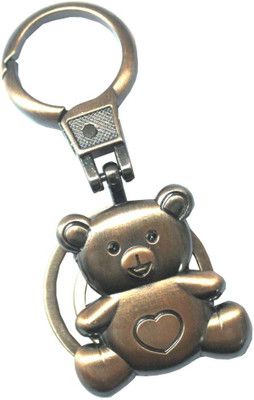 Shubheksha Teddy Bear Locking Metallic Key Chain