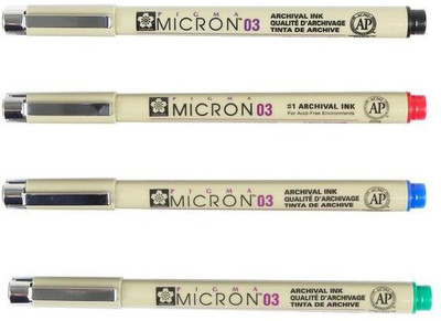 Sakura Pigma Micron Set Calligraphy(Pack of 4)