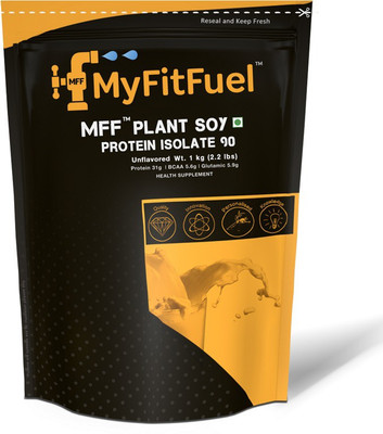 MyFitFuel MFF Soy Protein Isolate 90 Plant-Based Protein(1 kg, Unflavored)