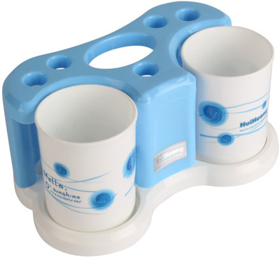 SHAFIRE Plastic Bathroom Toothpaste and Toothbrush Holder, Multicolor Toothbrush Case