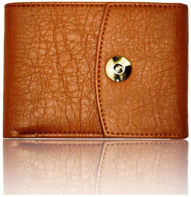 Macberry Boys Tan Artificial Leather Wallet(6 Card Slots)
