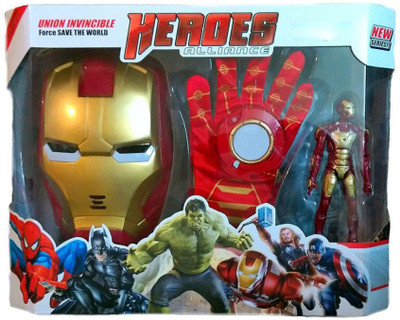 Bonkerz Avengers 3 in 1 Gift set 1 Glove + 1 Mask + 1 Action Figure (IRON MAN)(Multicolor)
Bonkerz Avengers 3 in 1 Gift set 1 Glove + 1 Mask + 1 Action Figure (IRON MAN)(Multicolor)