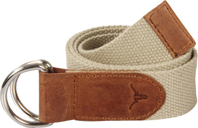 Hidekraft Men & Women Casual Brown Genuine Leather, Canvas Belt
