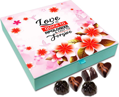 Chocholik Gift Box - Love Is Quick To Apologize And Fast To Forgive Chocolate Box - 9pc Truffles(108 g)
Chocholik Gift Box - Love Is Quick To Apologize And Fast To Forgive Chocolate Box - 9pc Truffles(108 g)