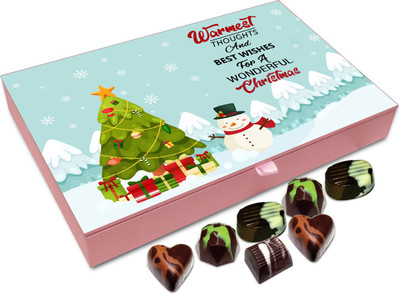 Chocholik Christmas Gift Box - Warmest Wishes For Wonderful Christmas Chocolate Box - 12pc Truffles(144 g)
Chocholik Christmas Gift Box - Warmest Wishes For Wonderful Christmas Chocolate Box - 12pc Truffles(144 g)