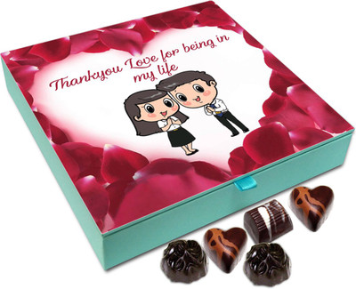 Chocholik Gift Box - Thank You Love For Being In My Life Chocolate Box - 9pc Truffles(108 g)
Chocholik Gift Box - Thank You Love For Being In My Life Chocolate Box - 9pc Truffles(108 g)