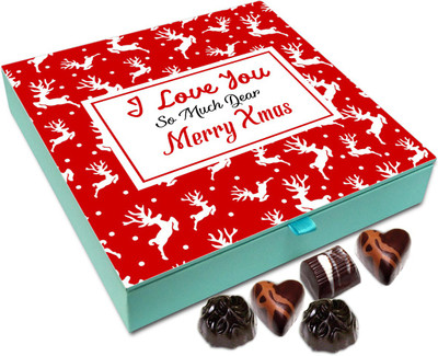 Chocholik Christmas Gift Box - I Love You So Much Dear Merry Xmas Chocolate Box - 9pc Truffles(108 g)
Chocholik Christmas Gift Box - I Love You So Much Dear Merry Xmas Chocolate Box - 9pc Truffles(108 g)