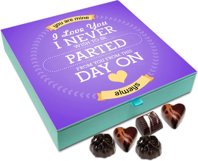 Chocholik Gift Box - I Never Wish To Be Parted From You Chocolate Box - 9pc Truffles(108 g)
Chocholik Gift Box - I Never Wish To Be Parted From You Chocolate Box - 9pc Truffles(108 g)