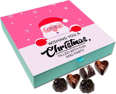 Chocholik Christmas Gift Box - Wishing You Christmas Filled With Fun Chocolate Box - 9pc Truffles(108 g)
Chocholik Christmas Gift Box - Wishing You Christmas Filled With Fun Chocolate Box - 9pc Truffles(108 g)