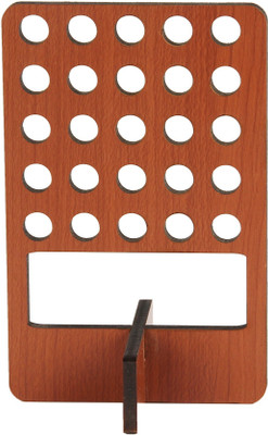 Basement Bazaar 25 Compartments Wooden Stand(Brown)