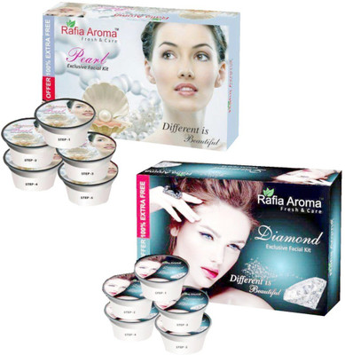 rafia aroma Pearl Diamond Exclusive Facial Kit 660 g(Set of 2)