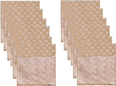 Glitter Collection Golden Saree Cover Golder Saree Cover(Beige)