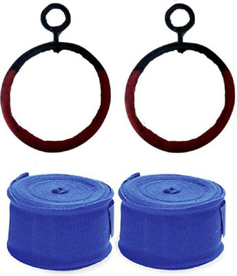 FACTO POWER Online Series Hanging Roman Ring(12 mm)Pushup Bar, Pair of Blue Color Hand Wraps Multi-training Bar(Black, Blue)
FACTO POWER Online Series Hanging Roman Ring(12 mm)Pushup Bar, Pair of Blue Color Hand Wraps Multi-training Bar(Black, Blue)