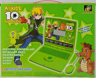 RV PROSHOP 22 Activities Laptop for Kids(Green)