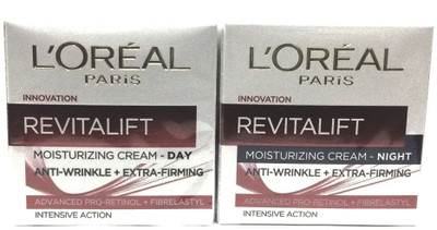 L'Oreal Paris REVITALIFT MOSTURIZING CREAM - DAY ANTI-WRINKLE + EXTRA-FIRMING WITH NIGHT CREAM(100 ml)
L'Oreal Paris REVITALIFT MOSTURIZING CREAM - DAY ANTI-WRINKLE + EXTRA-FIRMING WITH NIGHT CREAM(100 ml)