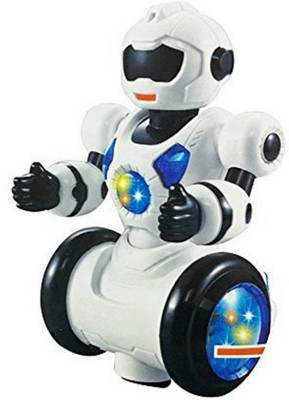 AM Enterprises Robot with 3D Lights and Music(White)