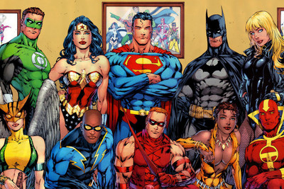 SUPERMAN TEAM CARTOON PAPER PRINT POSTER Paper Print(12 inch X 18 inch)
