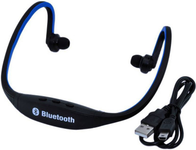 Prro Smart Bluetooth Headphone With Splash Proof Smart Headphones(Wireless), Blue