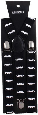 Asraw Y- Back Suspenders for Men(Black)