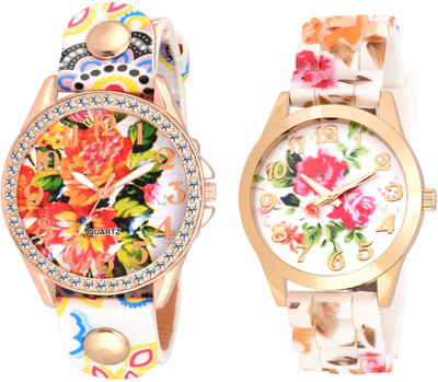 SOOMS SET OF 2 XYZ MULTI COLOR FLORAL WITH BIG SIZE DIAL -35 MM LADIES DIAMOND STUDDED PARTY WEAR Watch - For Women
SOOMS SET OF 2 XYZ MULTI COLOR FLORAL WITH BIG SIZE DIAL -35 MM LADIES DIAMOND STUDDED PARTY WEAR Watch - For Women