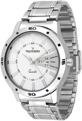 Ravinson 1702SM02D Day n Date New Stainless Steel White Dial Analog Watch Watch - For Men
Ravinson 1702SM02D Day n Date New Stainless Steel White Dial Analog Watch Watch - For Men