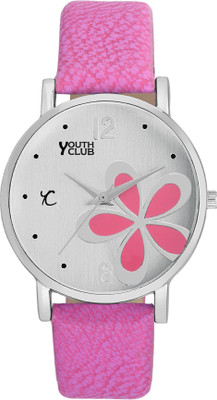 Youth Club FLW-50PNK NEW FLORAL PRINT Watch - For Girls