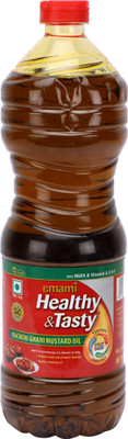 Emami Healthy & Tasty Kachchi Ghani Mustard Oil 1 L