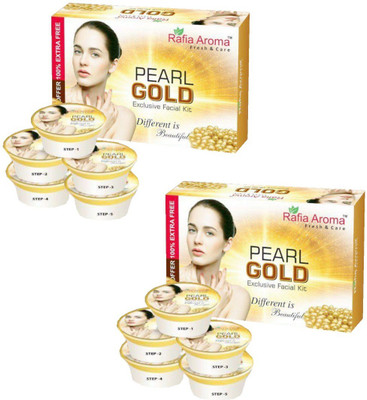 rafia aroma Pearl Gold Exclusive Facial Kit 660 g(Set of 2)