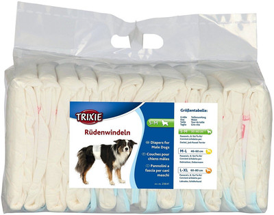 Trixie 12 Pcs Disposable Dog Diapers(Pack of 1 L)