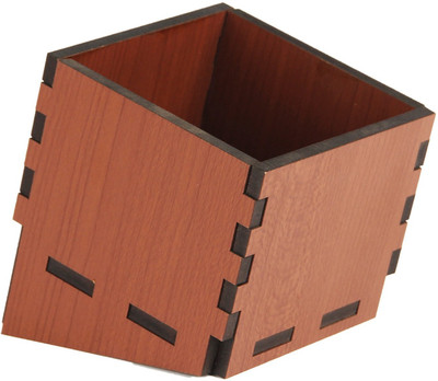Basement Bazaar 1 Compartments Wooden Stand(Brown)