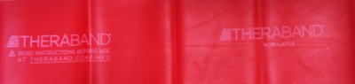 Thera-Band Latex Free Resistance Band Red Medium 5 feet Resistance Band(Red)