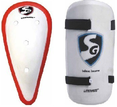 SG Combo of Two, one 'Litevate' Abdominal Guard and one 'litevate' Thigh Guard Cricket Kit
SG Combo of Two, one 'Litevate' Abdominal Guard and one 'litevate' Thigh Guard Cricket Kit