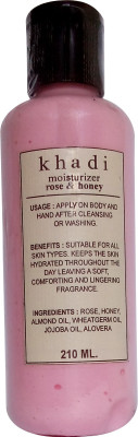 Khadi moisturizer rose & honey 210ml(210 ml)